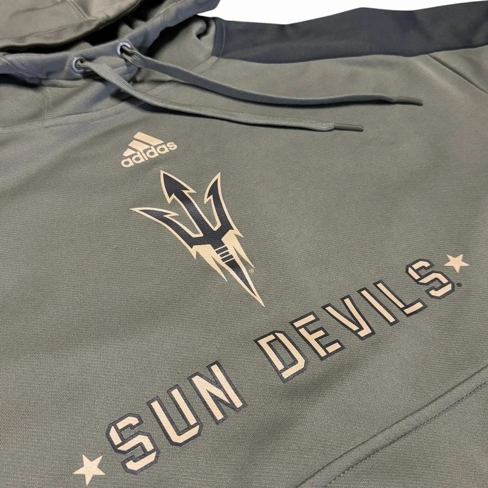 Adidas Arizona State Sun Devils ASU Military Appreciation Hoodie Men's‎ XL Olive